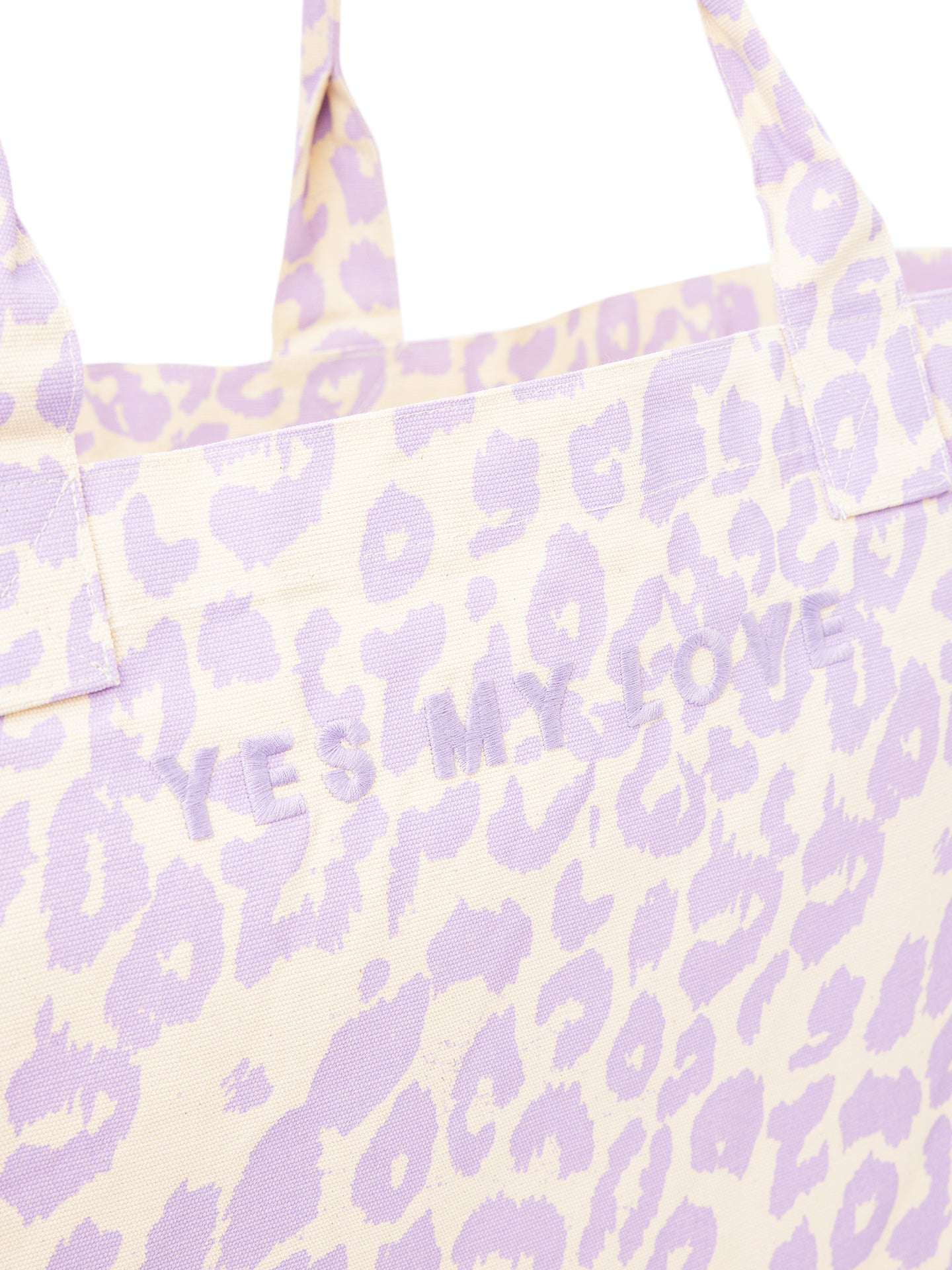 Leo Big Bag - Violett/Creme