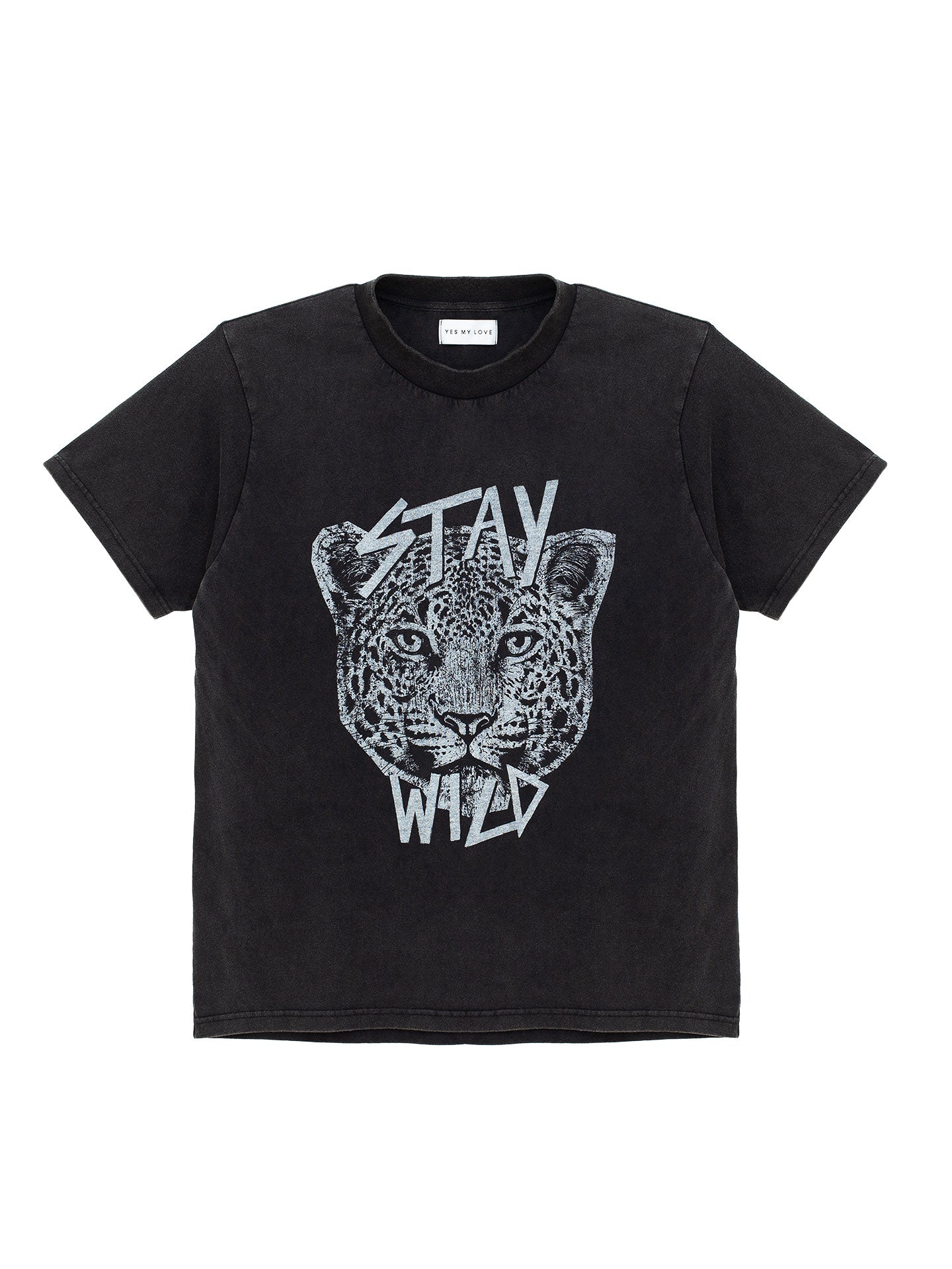 Stay Wild T-Shirt - vintage schwarz