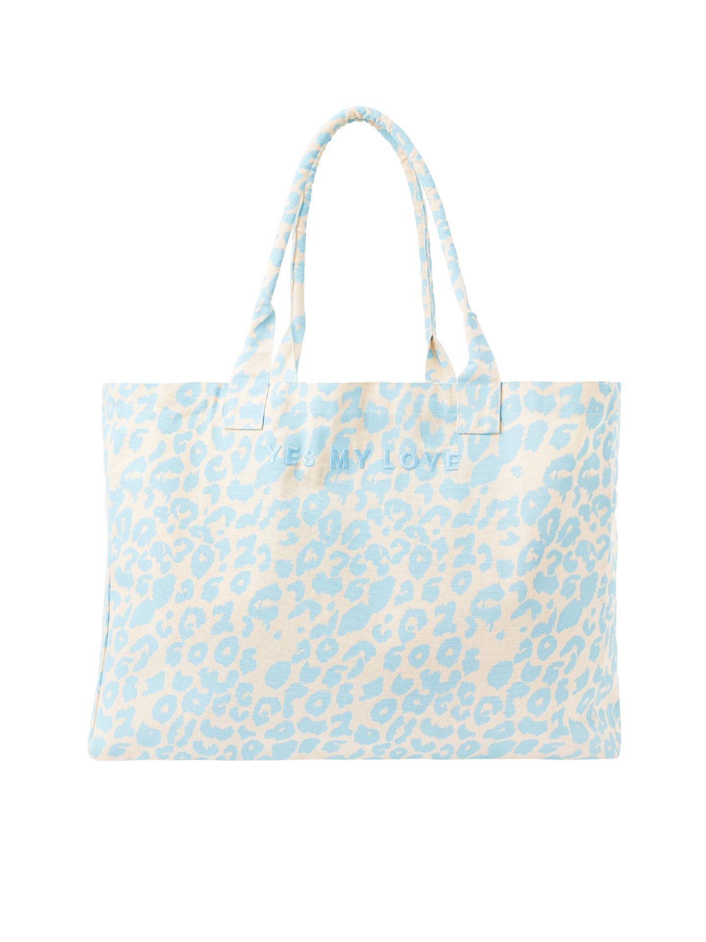 Leo Big Bag - Hellblau/Creme