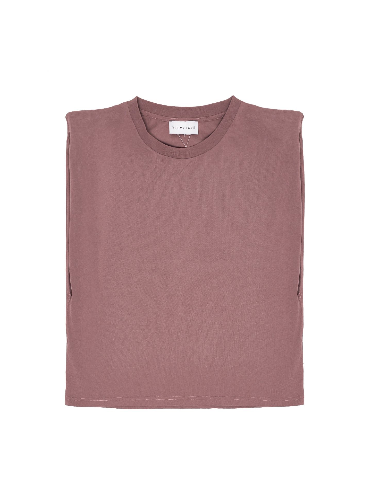 Schulterpolster Shirt - Mauve