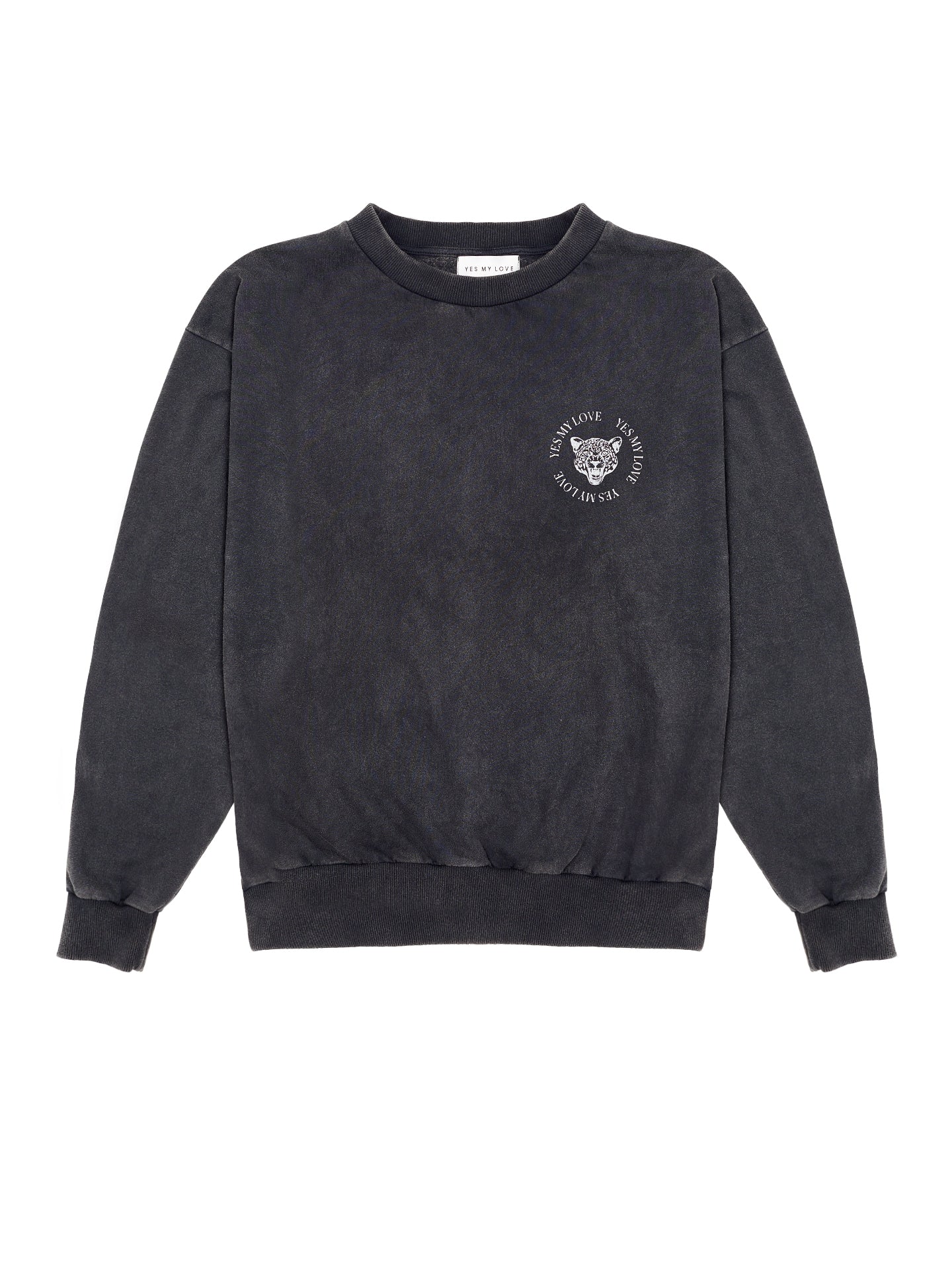 Leokopf Sweater - Vintage Schwarz