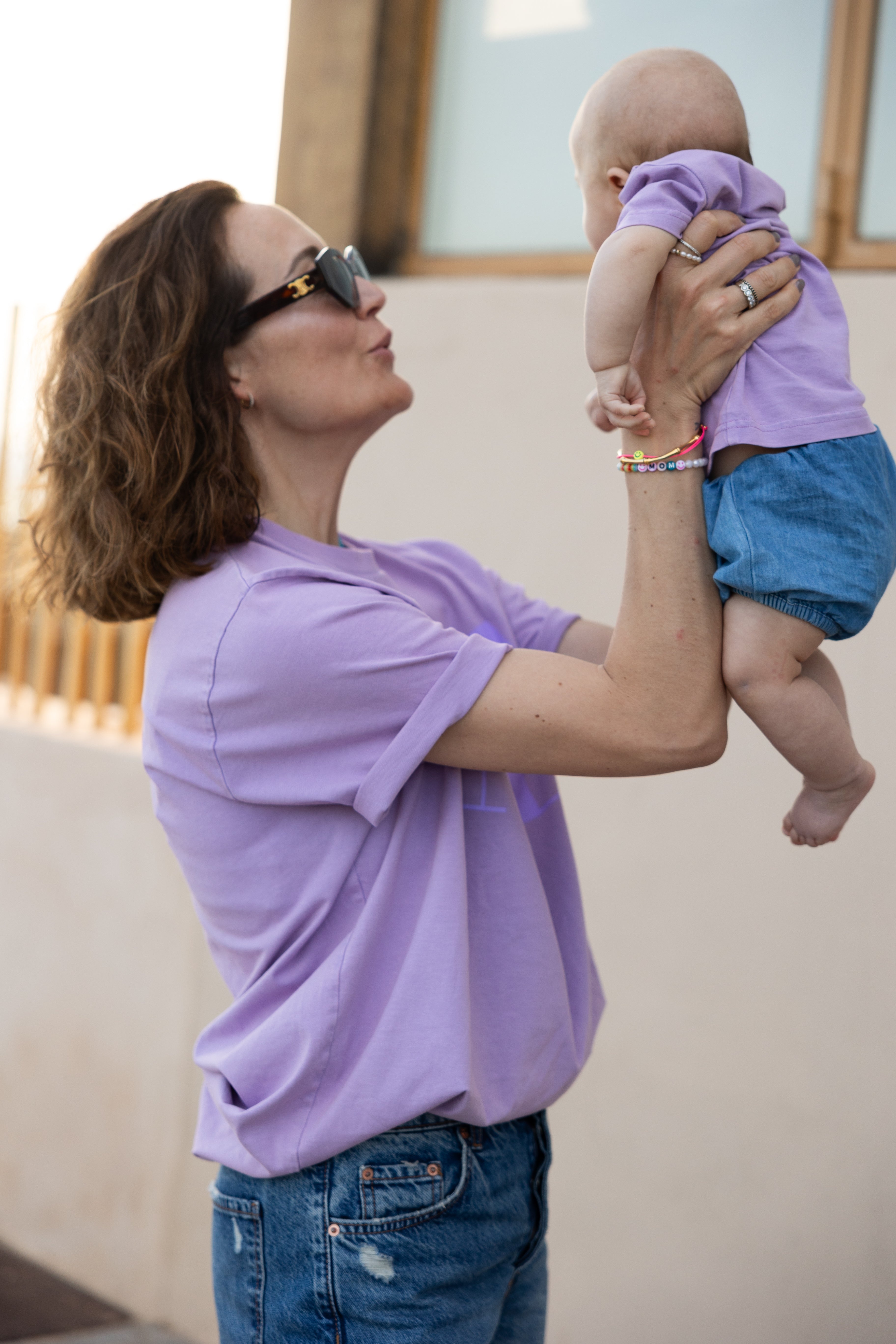 T-Shirt - ME + MINI ME Violett Partnerlook