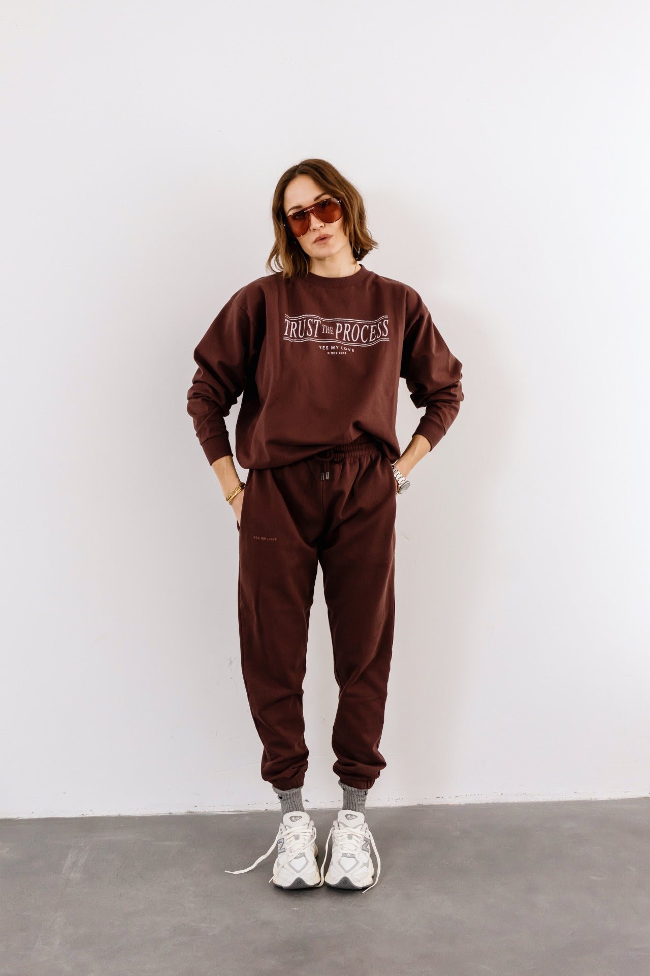 Sweatpants - chocolate