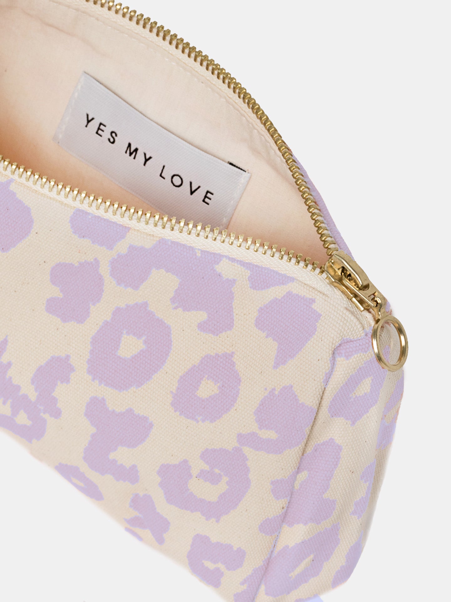 Leo Cosmetic Bag Medium - violet/cream