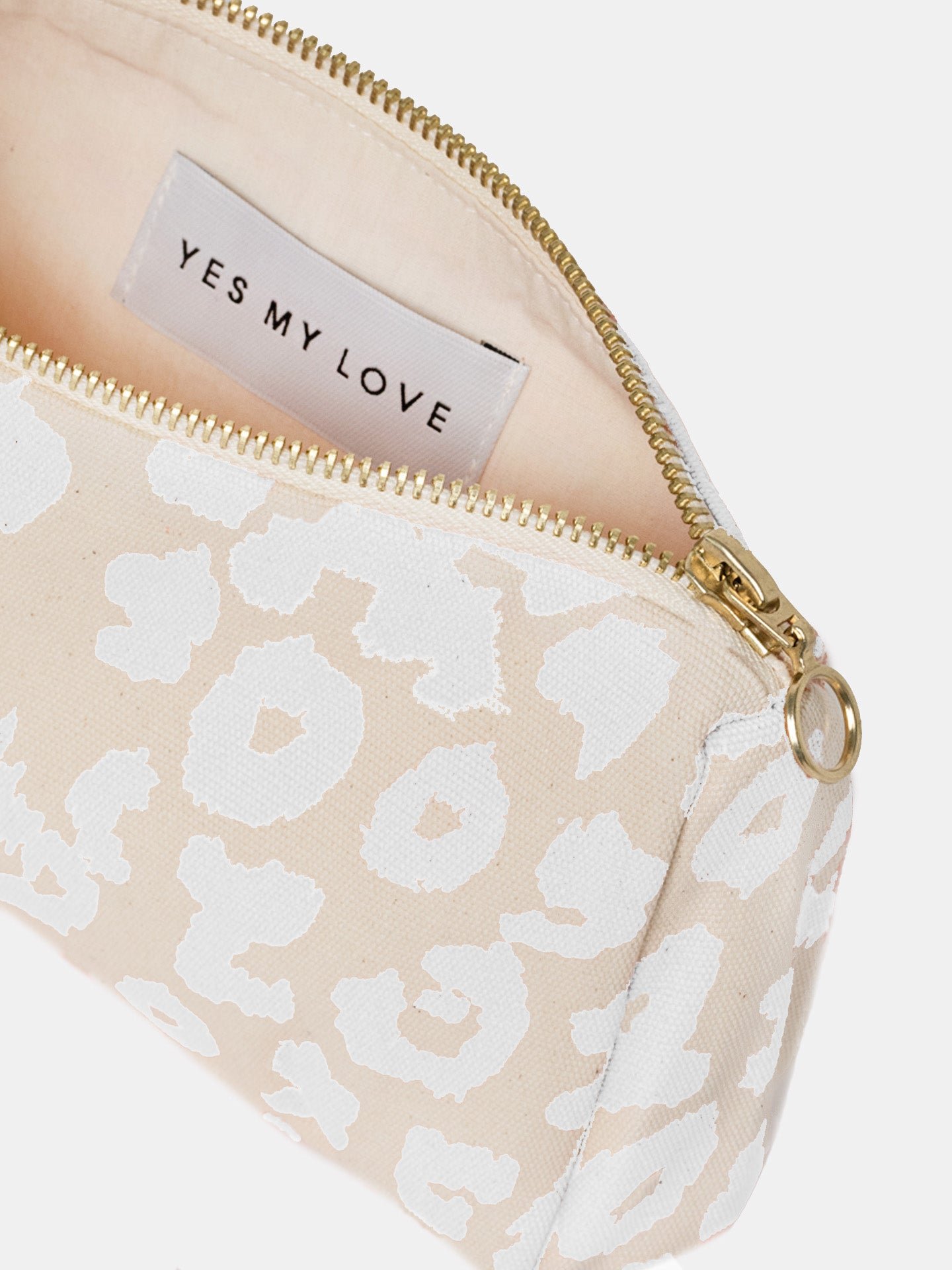 Leo Kosmetik Bag Medium - weiss/creme