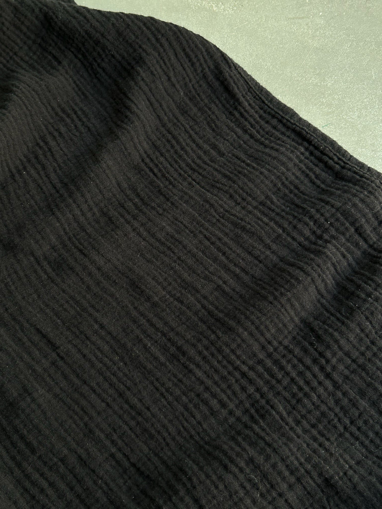 Muslin Tuch / Decke - schwarz