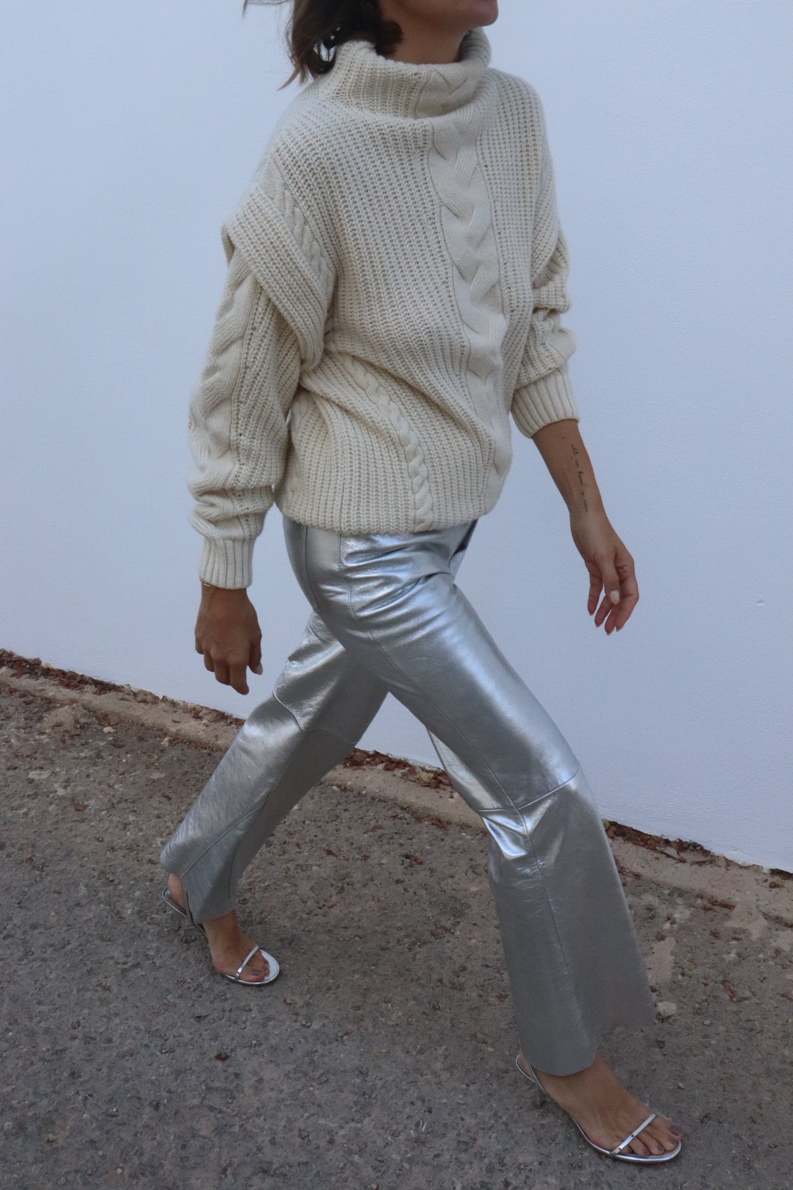 Strickpullover Beige