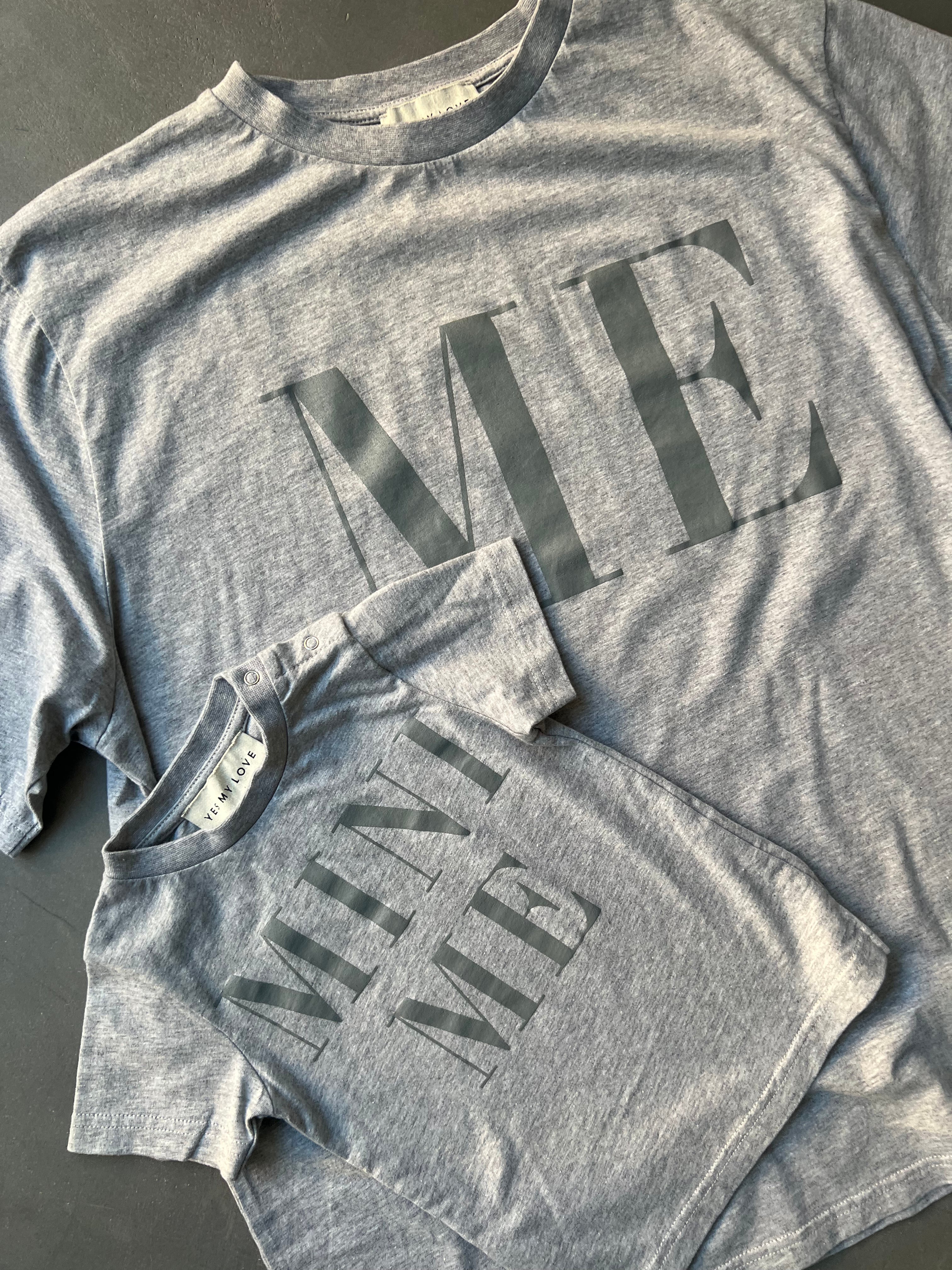 T-SHIRT - ME + MINI ME Heather Grey PARTNERLOOK