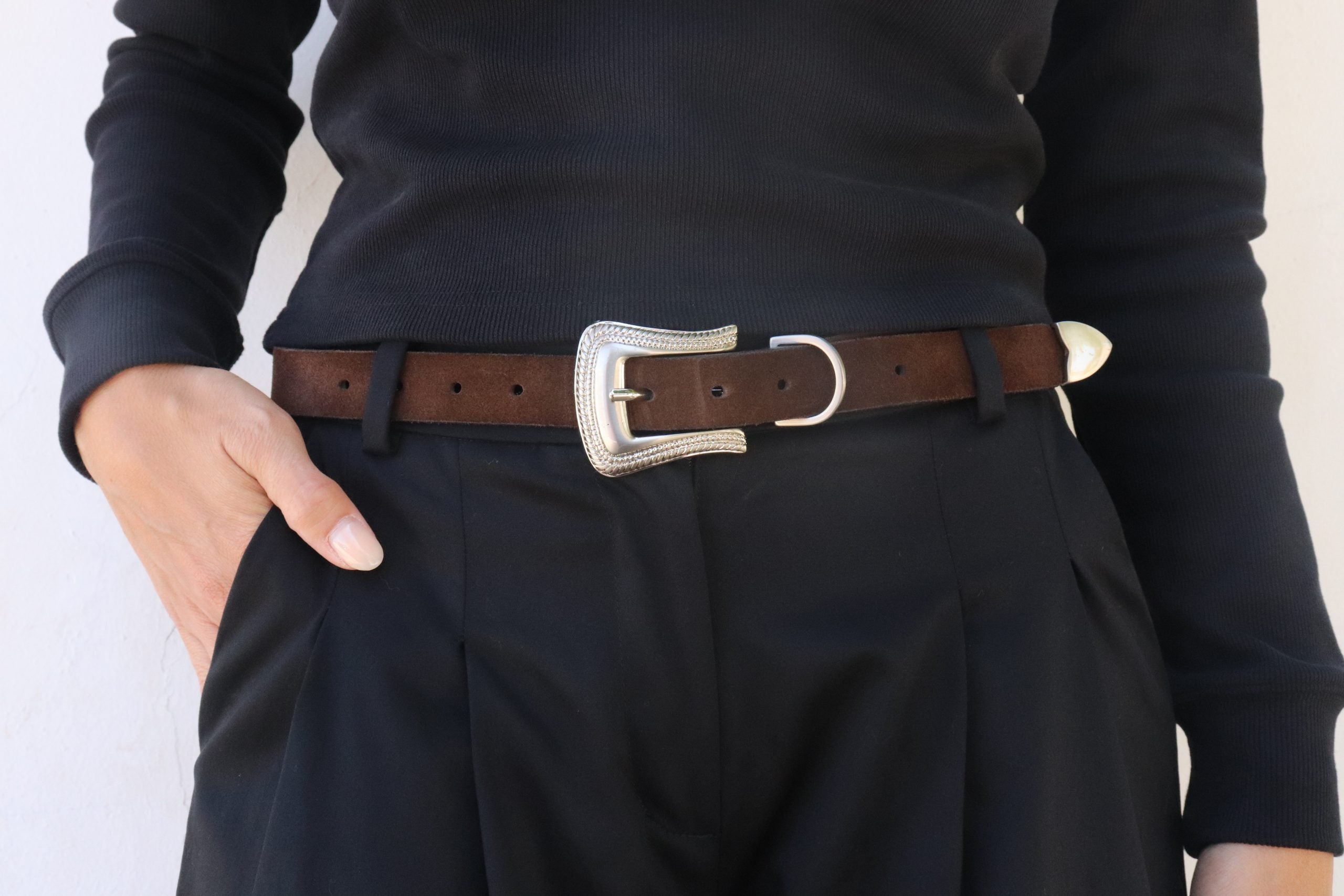 todayful Vintage Leather Belt-