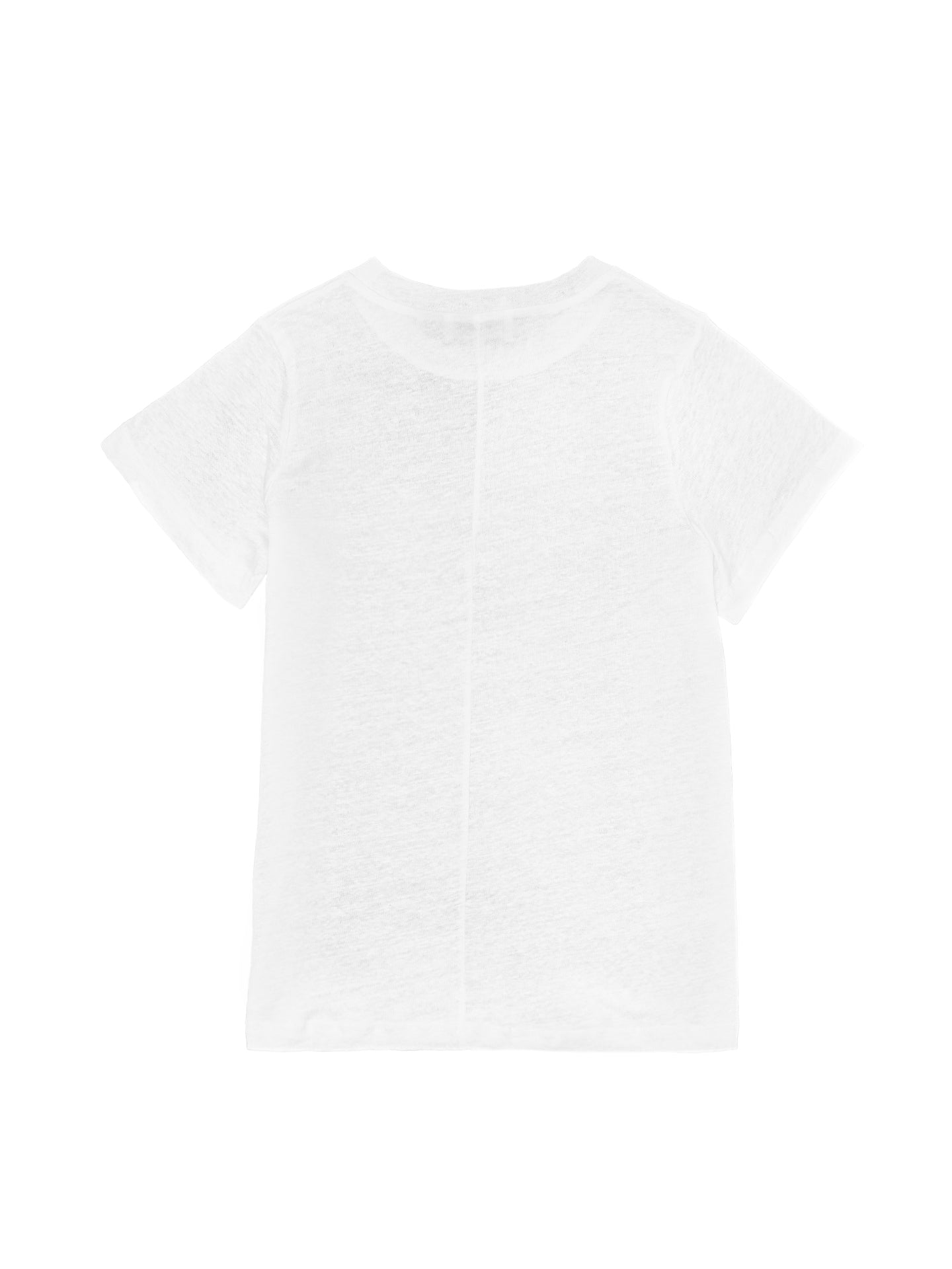 Leinen T-Shirt - weiß