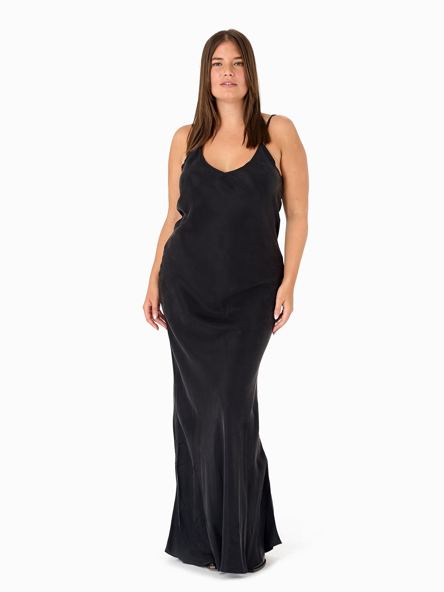 Slip Dress - schwarz