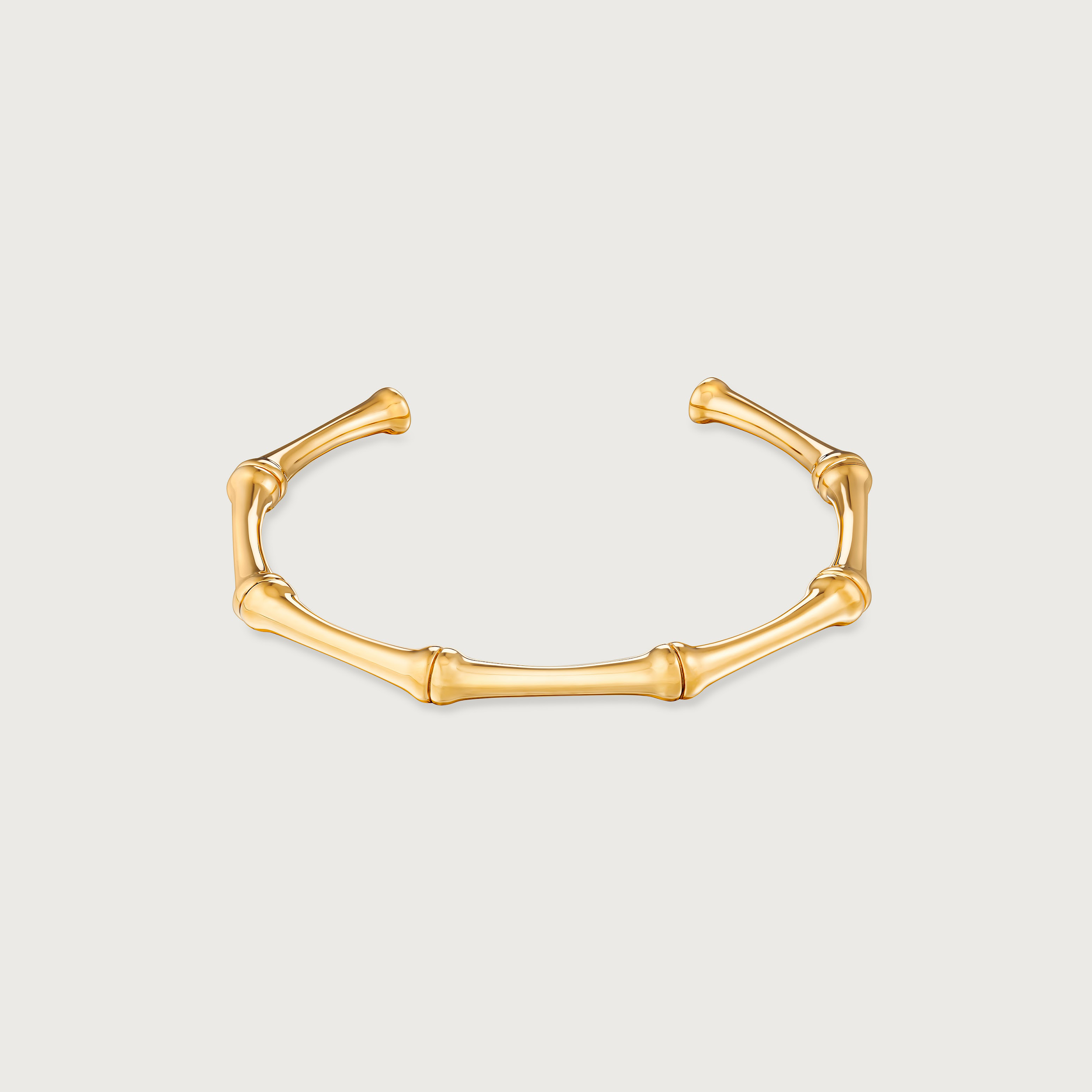 Bamboo Bangle Yellow Gold