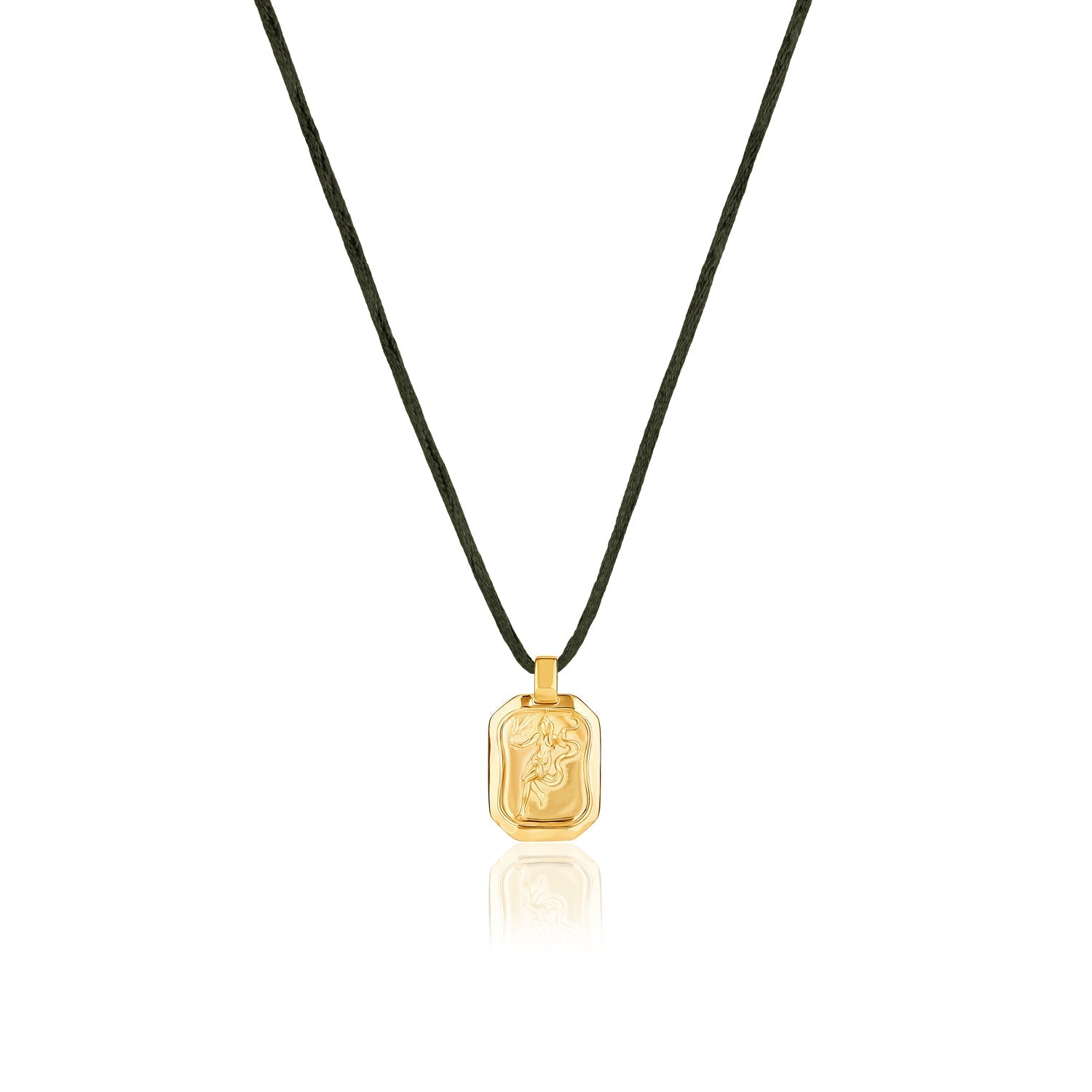 Virgo Pendant Zodiac Birthstone Necklace in Gold